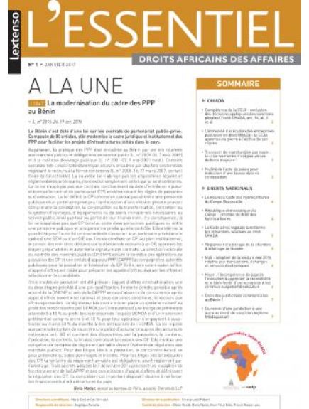 L'ESSENTIEL DROITS AFRICAINS DES AFFAIRES