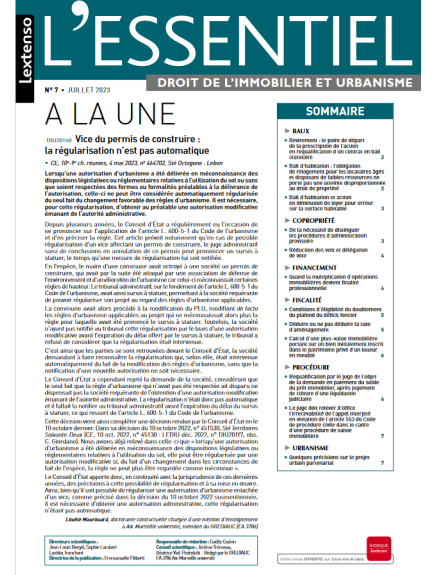 L'ESSENTIEL DROIT DE L'IMMOBILIER ET URBANISME