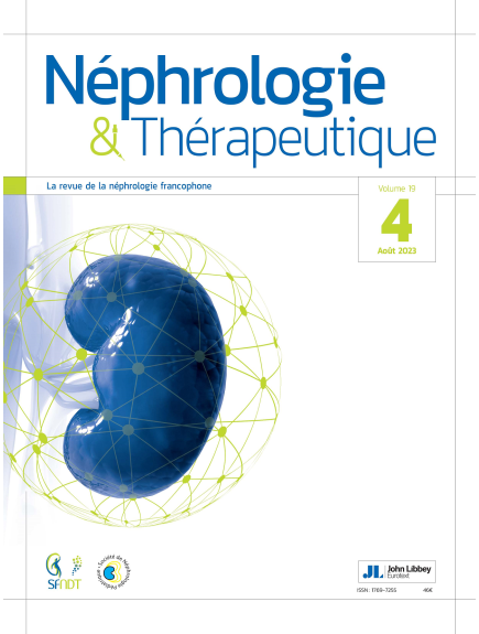 NEPHROLOGIE ET THERAPEUTIQUE