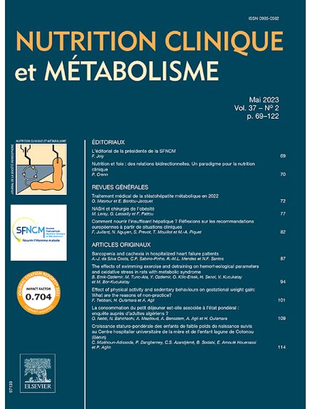 NUTRITION CLINIQUE METABOLISME