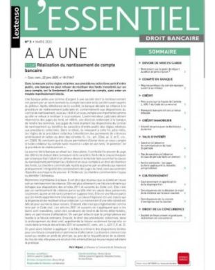 L'ESSENTIEL DROIT BANCAIRE